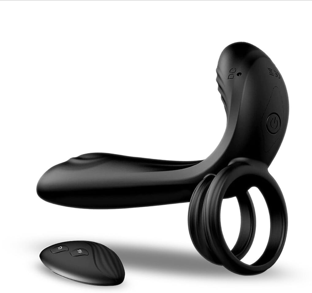 Pleasure-Enhancing Double Dolphin Vibrating Girth Enhancer