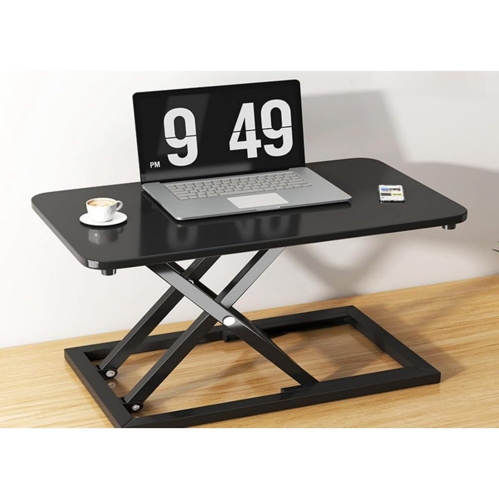 昇降デスク、黒 スタンディングテーブル 高さ調整機能付き Amazon | zornik スタンディングデスク 卓上タイプ 昇降デスク