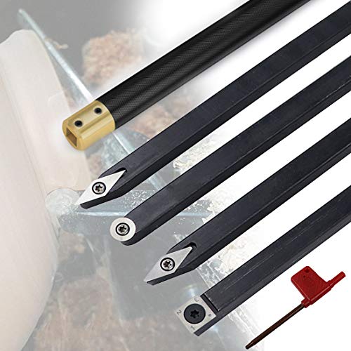 Drehwerkzeug-Set, Hartmetall Drehstahl Mit Wendeplatten, Multifunktionale Vollhartmetalleinsatz Cutter Round Shank Holzbearbeitungswerkzeug Legierung Griff Drehwerkzeuge Cover
