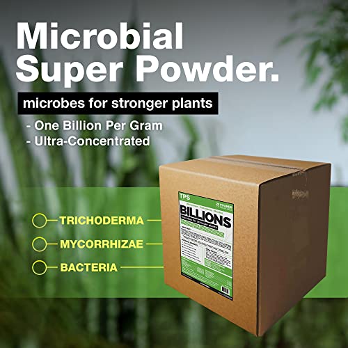 Image of TPS NUTRIENTS Billions Concentrated Microbial Root Enhancer, 100% Water-Soluble with Mycorrhizae, Bacteria and Trichoderma, 25 Pound
