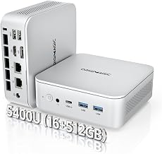 ミニPC （N5 初搭載 Ryzen 3 5400U）4C/8T｜16GB DDR4+512GB SSD｜最大4.0GHz｜静音設計｜高効率放熱｜4K×3画面出力｜2.5GLAN HDMI2.0/DP/Type-C/USB3.2×2｜Win 11 Pro｜オフィス/学習/エンターテインメントなどに最適｜省電力｜超小型・ハイパフォーマンスMini PC
