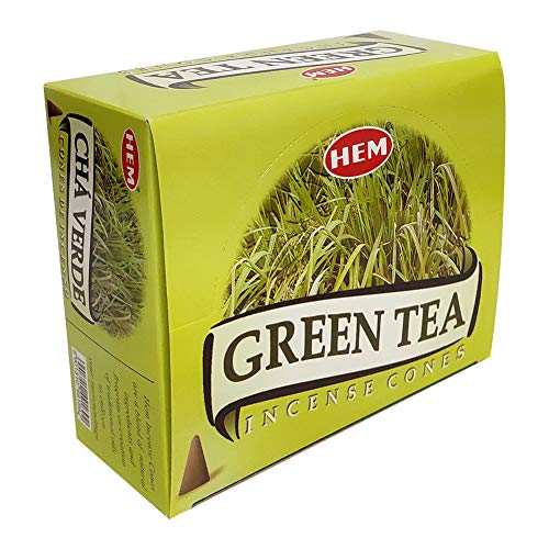Green Tea Incense Cones And Cone Incense Burner Bundle Insence Insense Hem Incense #TOP2