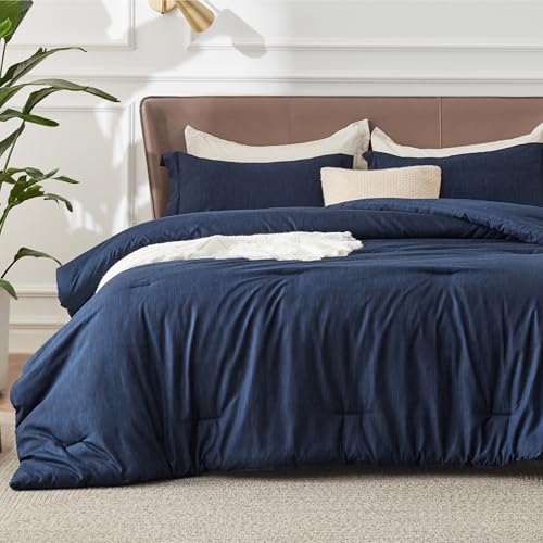 Bedsure Oversized King Comforter Set in Navy