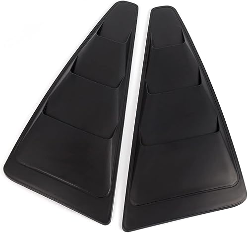 G-PLUS Rejillas de ventana de repuesto para Ford Mustang 2005-2014 14 cuarto de lado negro