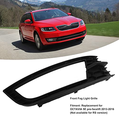 Image of Adium Fog Light Cover, Anti Aging Front Bumper Lower Grille Simple To Install ABS Perfect Fit for Cars (Right 5E08076829B9)
