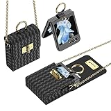 【Diverses scènes】 Que vous fassiez du shopping, à l'extérieur ou en voyage, cet étui à rabat unique pour Samsung Z Flip 5 vous apportera une portabilité unique, libérera vos mains et réduira la fatigue.