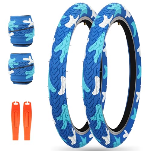 ZUKKA 20 x 2.35 Bike Tire 1/2 Pack 20 inch x 2.35 BMX Bike Tire Folding Replacement Tire for MTB...