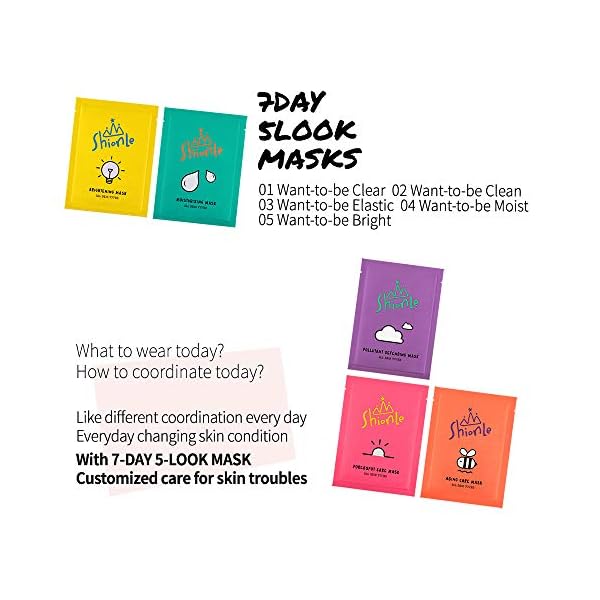 ShionLe-Face-Facial-Beauty-Skin-Care-Mask-Sheets-Moisturizing-Brightening-Aging-Care-Pore-Spot-Care-Pollutant-Defending-5-Different-Sheets-5-Nutritional-Skin-Care ShionLe Face Facial Beauty Skin Care Mask Sheets | Moisturizing | Brightening | Aging Care | Pore & Spot Care | Pollutant Defending | 5 Different Sheets | 5 Nutritional Skin Care (COMBO)