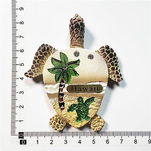 Imán decorativo tortuga Hawaii Beach USA para refrigerador miniatura 6