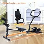 Sportneer Hydraulic Rowing Machine - Rower Machine for Home - Foldable Rowing Machine with 12-Level Resistance - Multi Functional Row Machine Equipped with Caster and Backrest, 297lbs Maximum Load - Image 2