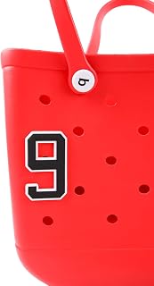 Number Charm Accessory Compatible with Bogg Bags, Decorative Charm Decorative Charm Insert Bag for Beach Tote Bag Accessories,Personalize Your Tote Bag with Decorative