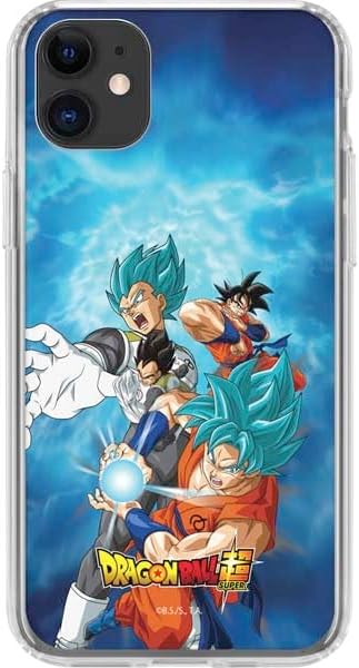 Skinit Clear Phone Case Compatible with iPhone 11 - Officially Licensed Dragon Ball Super Goku Vegeta Super Ball Design