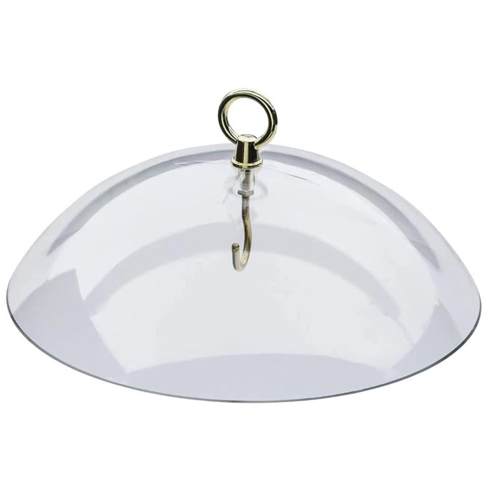 Evita que las ardillas roben comida para pájaros, cúpula transparente de protección contra la lluvia, la nieve, el sol