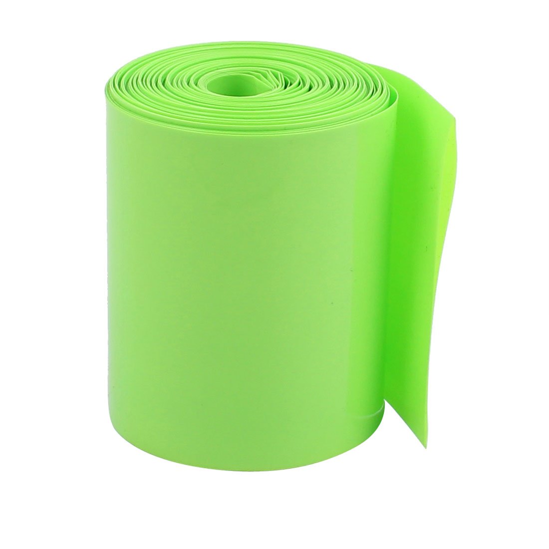 Uxcell Green Sourcingmap 75Mm Flat Width 2M Length Pvc Heat Shrink Tube For 18650 Batteries