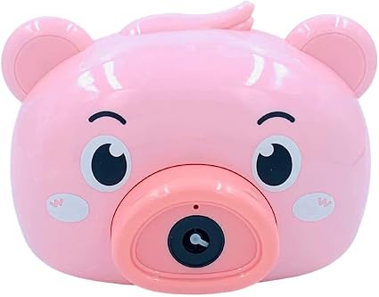 MISHTI Cute Camera Shape Battery Operated Bubble Machine with 2 Bubble Solution for Parties, Weddings, Indoor Outdoor Activities, Automatic Bubble Blower for Kids 500 Bubbles per Minute