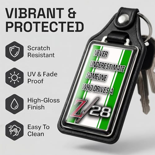 Image of Brotherhood Car Key Chain for Camaro - Classic Models Keychain for Men and Women Gift Key Ring - -