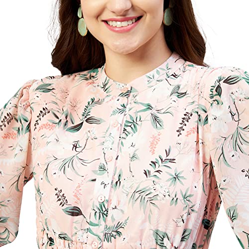 Image of Carlton London Women's Georgette A-Line Midi Dress