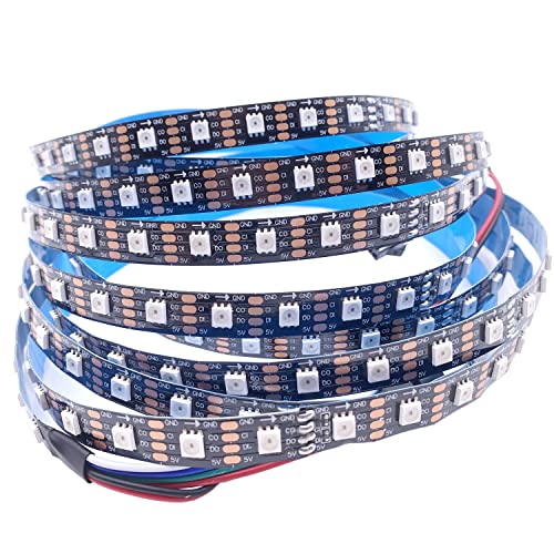 Tira LED RGB APA102 5m 60 LEDs IP30 PCB Negro DC5V miniatura 3