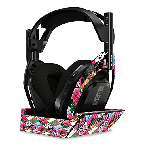 Image of MightySkins Carbon Fiber Skin Compatible with Astro A50 Wireless Headphones + Base Station (Gen 4) - Cat Tile | Protective, Durable Textured Carbon Fiber Finish | Easy to Apply | Made in The USA