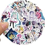 wyyeleswm 50PCS Cartoon Stickers Cute Cartoon Anime Stickers Vinyl Waterproof Sticker for Water Bottles Phone Car Stickers and Decals car Stickes for Girl