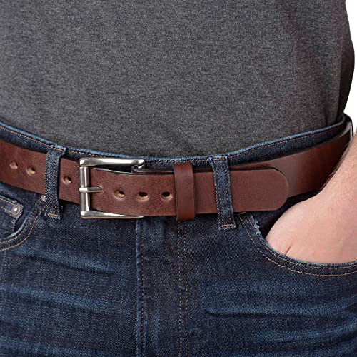 Bullhide Belts, Non Stitched Mens Leather Belt for Work, CCW Carry, 1.50" Wide, USA Made4