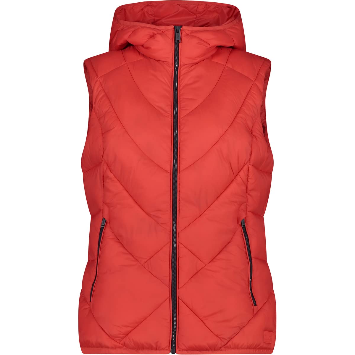 CMP - Woman Vest Fix Hood, Woman, Campari, 38