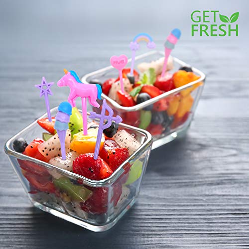Get Fresh Food Picks For Kids – 24 Pcs Unicorn Bento Food Picks For Toddlers Lunch Decoration – Cute Decorative Plastic Animal Food Picks For Children – Reusable Bento Box Toothpicks Set For Lunch #TOP6
