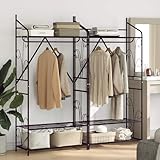 Mimdixy Armario Armario Armario Dormitorio Wardrobes, Armario Abierto Uni 2 Piezas 78 x 36 x 158 cm, Armario Armario Armario Para Interior Y Exterior