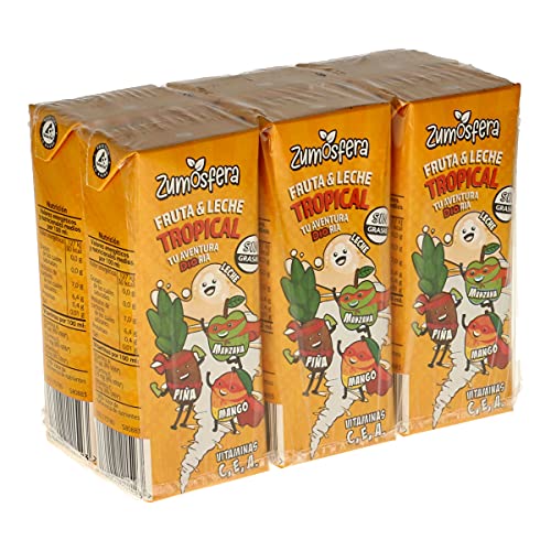 DIA ZUMOSFERA bebida de frutas con leche tropical pack 6