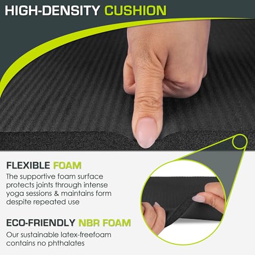 ProsourceFit Extra Thick Yoga Knee Pad and Elbow Cushion 15mm (5/8”) Fits Standard Mats for Pain Free Joints in Yoga, Pilates, Floor Workouts - Image 4