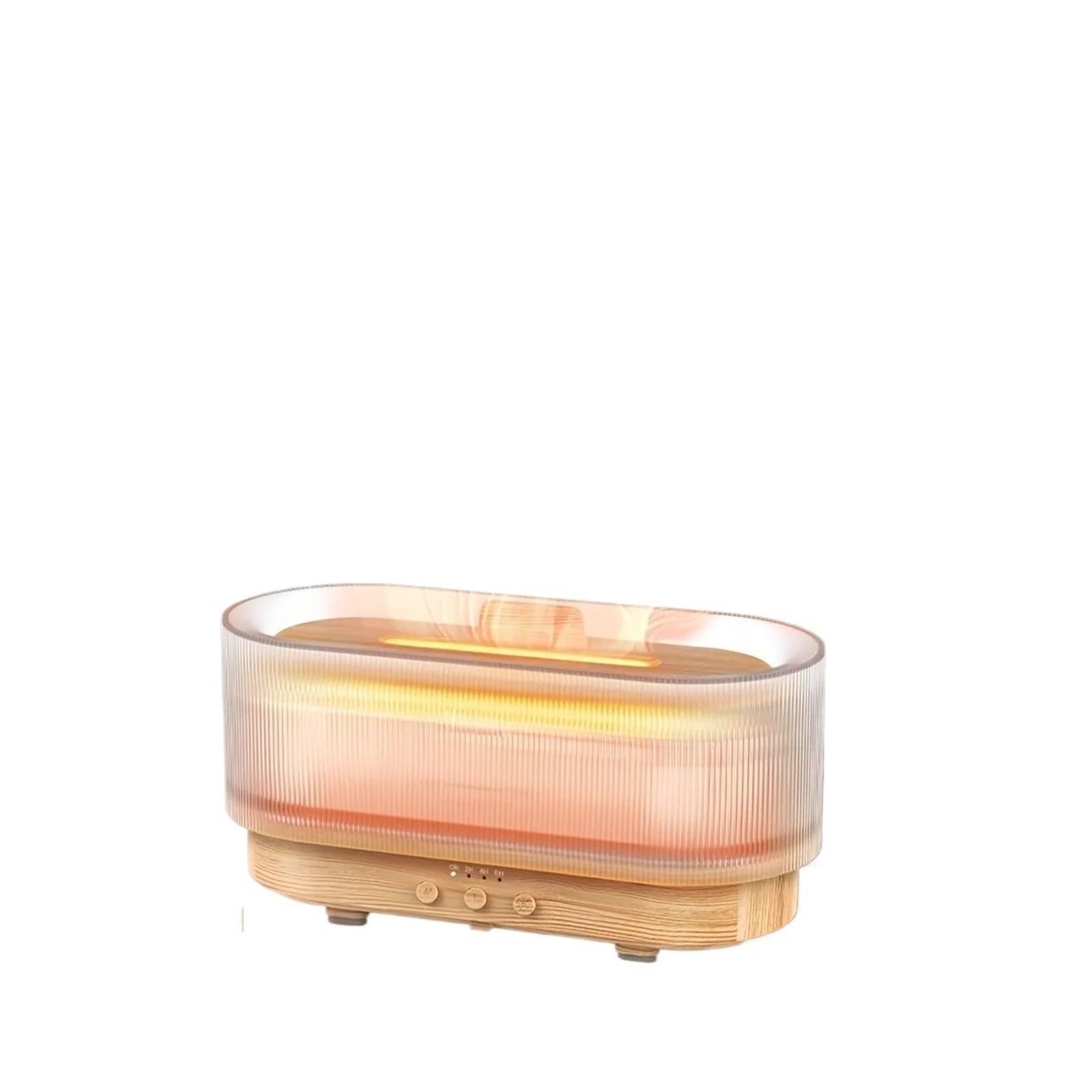 Humidificador, Humidificador con simulación de estado ánimo y luz llama, difusor aromaterapia,para hogar y oficina(Black)