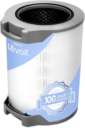 LEVOIT LV-H134 Filtro de repuesto, filtros purificadores de aire auténticos, carbón activado de alta eficiencia para eliminar humo, olor, alérgenos,