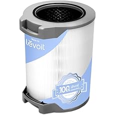 LEVOIT Air Purifiers for Home Large Room with Main Filter for Allergies, Cleaner for Pets, Smoke Mold, Pollen, Dust, Quiet Odor Eliminators for Bedroom, Smart Sensor, Auto Mode, LV-H134, White