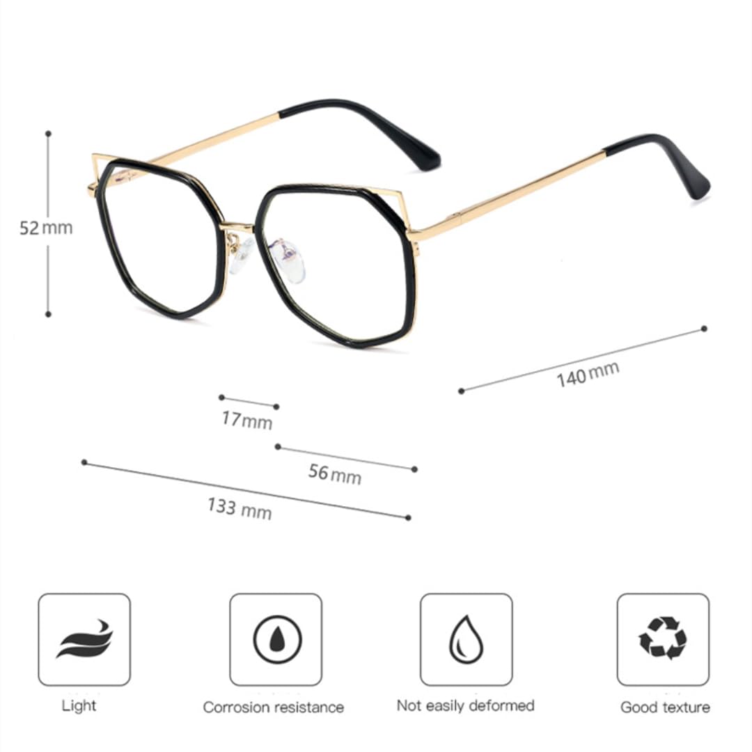 Modne damskie okulary korekcyjne z pełną oprawką UV400