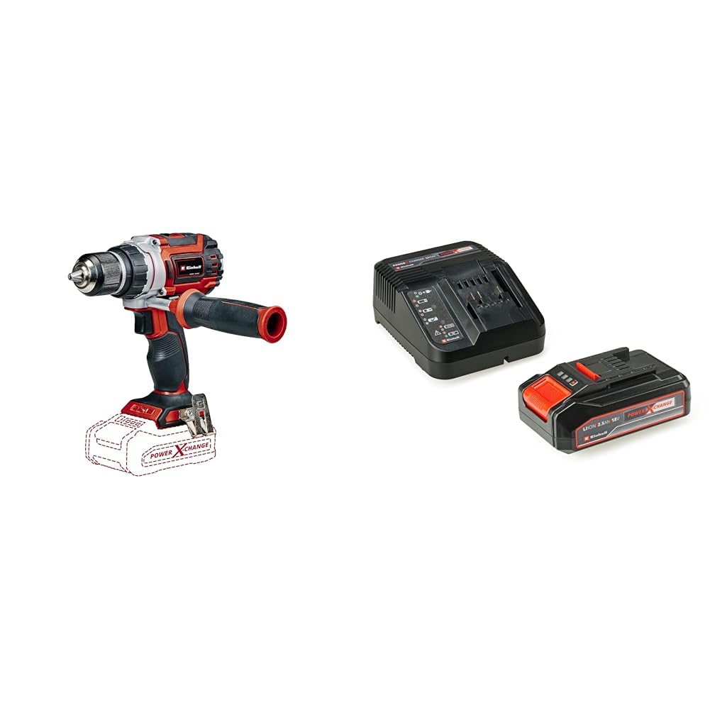 Einhell TP-CD 18/60 Li BL - Solo, Akülü Vidalama ve Einhell 18V 2,5 Ah PXC Starter Kit (Başlangıç Seti)