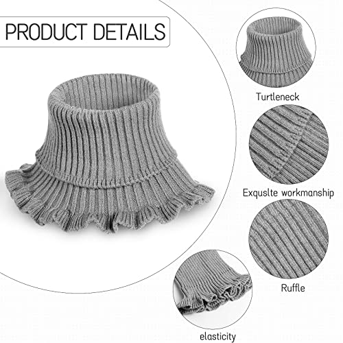 JenPen Winter Fake Turtleneck for Women Dickey Collar Knitted Detachable Half Top Mock High Turtleneck Neck Warm Faux Collar3