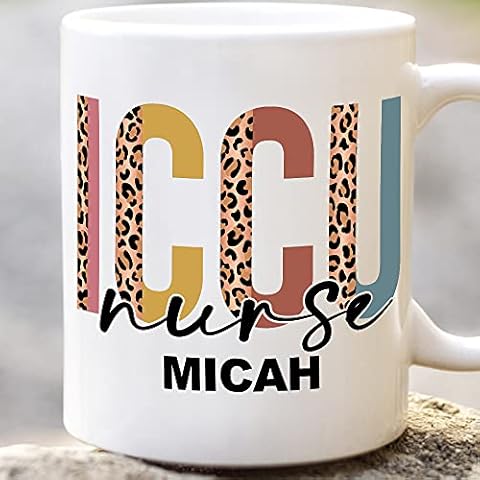 IdylcHomes KONA ICCU Nurse Gift Mug, Personalized RN Trauma Nurse Gift Ideas For Graduates, Registered Nurse Practitioner Graduation Gifts For Women, Nursing Graduation For Her NP Cover