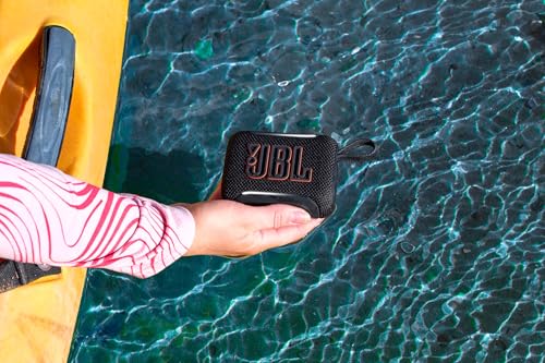 Image of JBL Go 5 Portable Bluetooth Speaker with Pro Sound & Deep Bass, Ambient Edge Lighting, Upto 10 Hours Playtime, IP68 Waterproof, AirTouch Pairing, Auracast, USB-C Lossless Audio (Black)