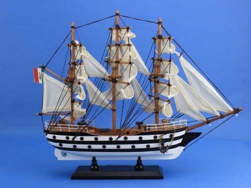 Hampton Nautical Amerigo Vespucci Tall Ship, 15" #TOP3
