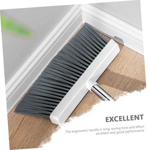 WEKADRIN Besen und Kehrschaufel Set mit Langem Ergonomischem Stiel Leichtes Reinigungsset für Haushalt und Bad Platzsparend Einfach zu Lagern für Gründliche Bodenreinigung und Müllaufnahme – Bild 6