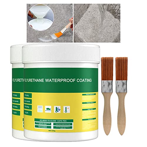 Image of XIRUJNFD Waterproof Insulating Sealant, Invisible Waterproof Anti-Leakage Agent, Waterproof Sealant, Repair Leaks Anywhere in Seconds (300g,2Pc)