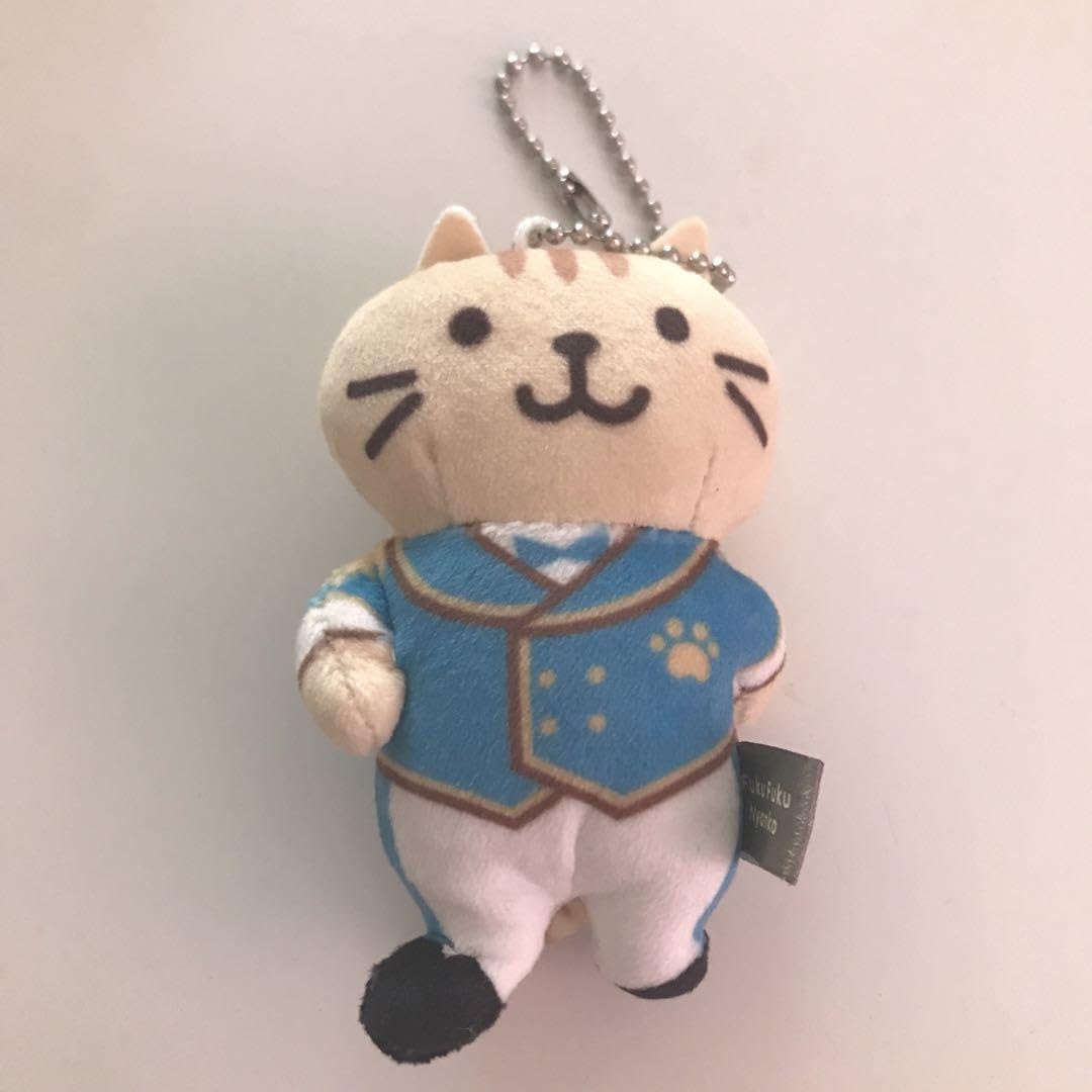★709★にゃんこ玉 りんごチャーム mofusand（モフサンド）】可愛いにゃんこ達の刺繍チャームが4月