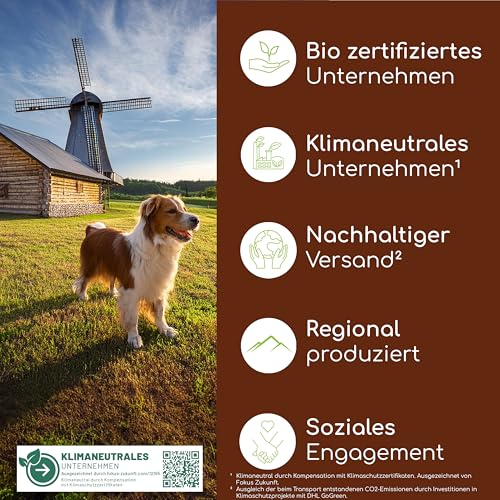 Wolfsbacher Ulmenrinde Pulver für Hunde und Katzen [60g] - Slippery Elm Bark - Amerikanische Ulmenrinde, Unterstützt Magen und Darm auf natürliche Weise