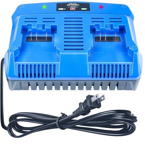 DTK Fast Charging Dual Port Replacement for Kobalt 24v Charger Batteries KDPC 124-03 KRC 2404 KRC 2445-03 Rapid Ultra Turbo Battery Charger