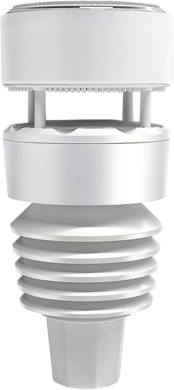 Ecowitt WS90 7-in-1 Weather Sensor, Outdoor Temperature/Humidity/Rain Gauge/Wind Speed and Direction/UV Index/Solar Radiation - Just Sensor, Could NOT Be Used Alone - 433 MHz