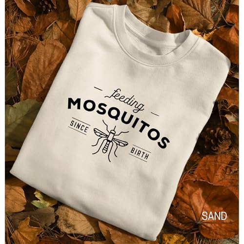 Feeding Mosquitos Since Birth Printed Unisex Softstyle Sweatshirt White2