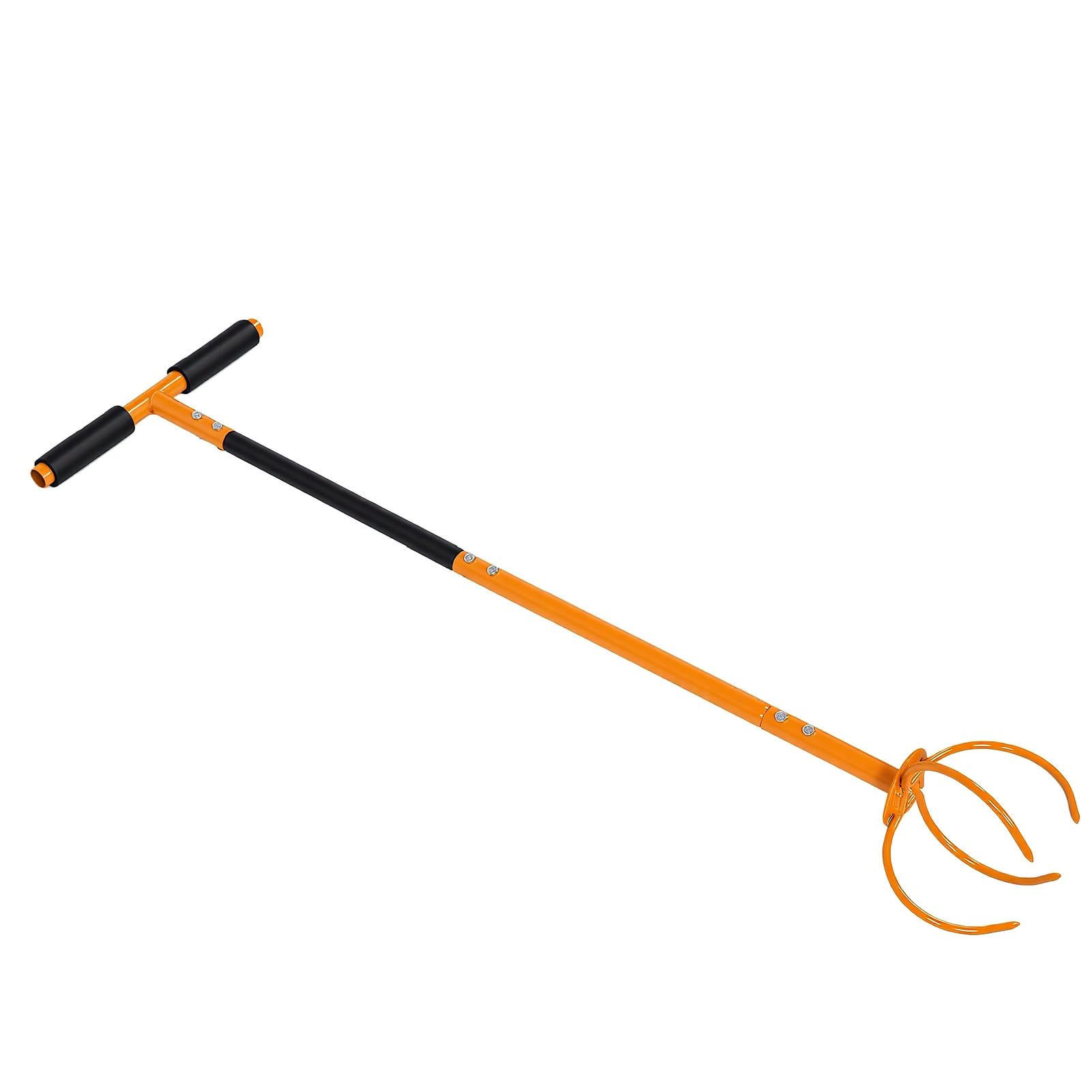 Generic Coltivatore Manuale da Giardino con Motozappa Manuale con Manico Curvo per Aerare Aiuole 97x29,8x17 Cm Ferro