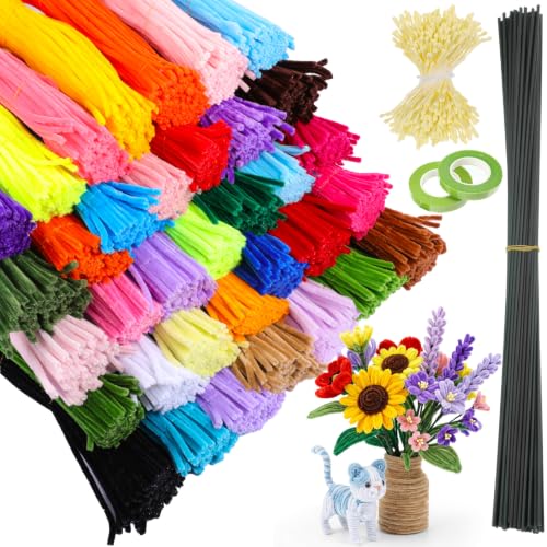 KongTiva 3500 Pcs 12" Craft Pipe Cleaners Bulk