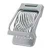 Westmark Eisnijder voor ronde en ovale plakjes, individueel gespannen roestvrijstalen snijdragen, aluminium/roestvrij staal, Duplex, grijs, 10202260