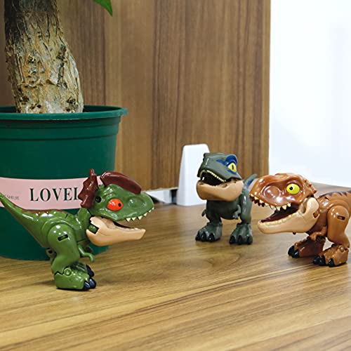 B&Lhcx Camp Cretaceous Toys,4Pcs Dinosaur Toys(T Rex/Velociraptor/Carnosaurs/Diphophosaurus) Are Flexible Limbs And Openable Mouthand And Manipulator Transforming 2-In-1 Action Figures Gift For Kids #TOP5